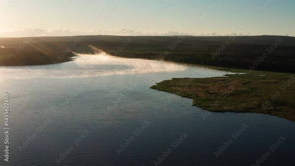 Southern Urals, Zyuratkul National Park: Zyuratkul Lake. Aerial view. Southern Urals, Zyuratkul National Park: Zyuratkul Lake. Aerial view.