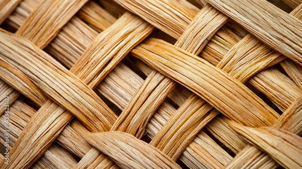 Close-up of intricately woven natural fibers showcasing texture and craftsmanship Close-up of intricately woven natural fibers showcasing texture and craftsmanship