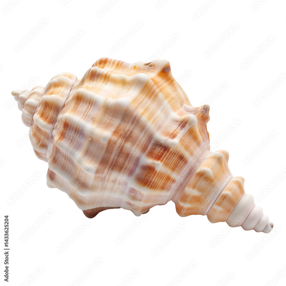 Spiral conch seashell isolated on white Spiral conch seashell isolated on white