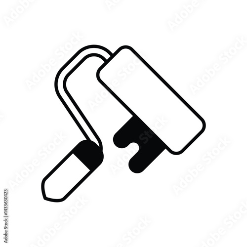 Paint Roller Icon vector stock illustration