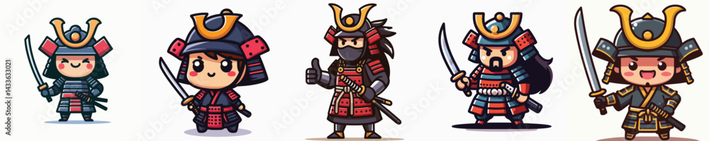 vector of a samurai. vector of a samurai.