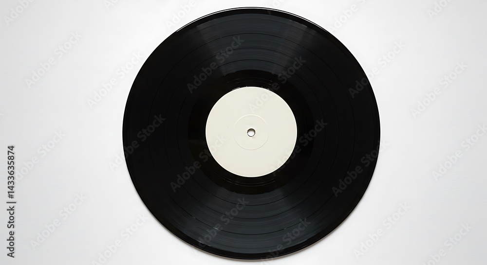 Vinyl record, on a white background Vinyl record, on a white background