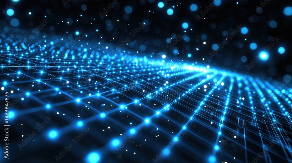 Obraz premium Abstract Digital Network Structure