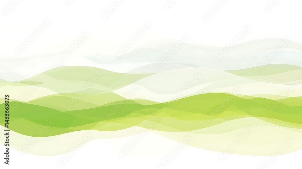 Abstract Green Wave Landscape. (1) Abstract Green Wave Landscape. (1)