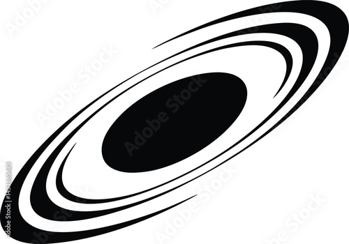 Black Hole Glyph Icon