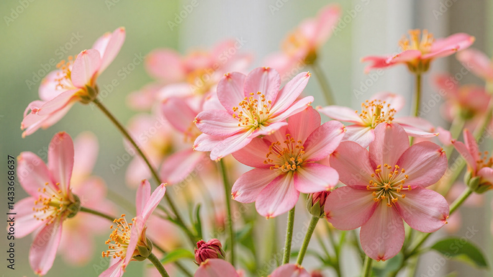 pink flowers in the garden pink flowers in the garden
