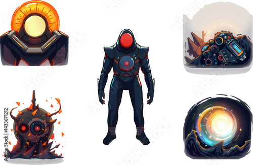  some of the characters in the game, including a man in a suit, a woman in a suit, and a man in a suit