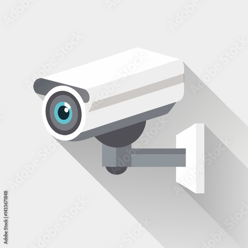 security camera isolated on white