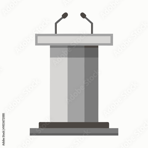 podium with microphone
