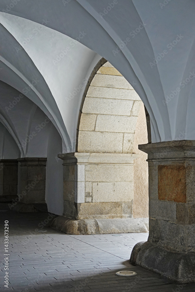 Renaissance Arkadenhof in Minoritenkirche, Linz, Austria