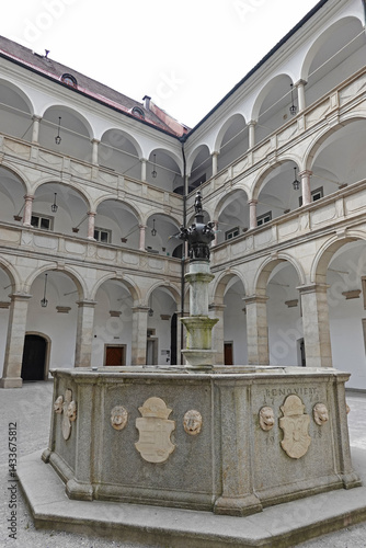 Renaissance Arkadenhof in Minoritenkirche, Linz, Austria