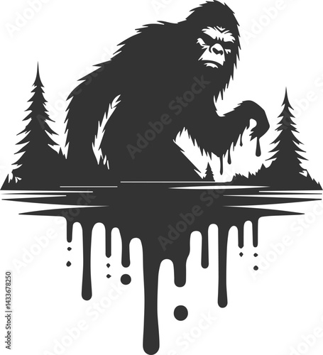 Bigfoot silhouette
