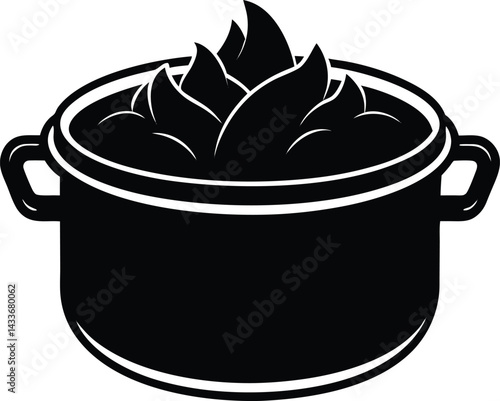 cooking pot vector
