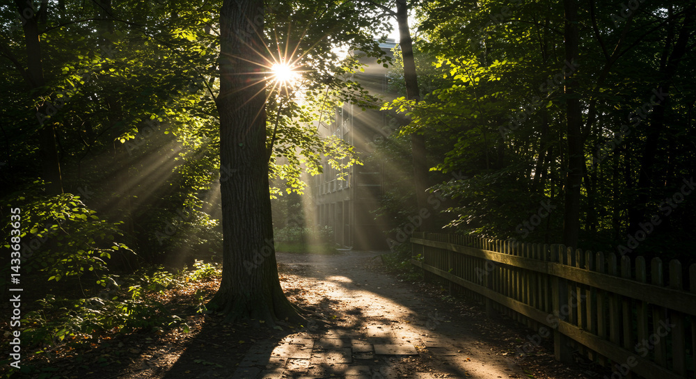 Fototapeta premium morning in the forest