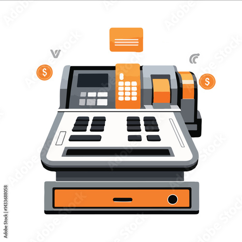 modern digital cash register