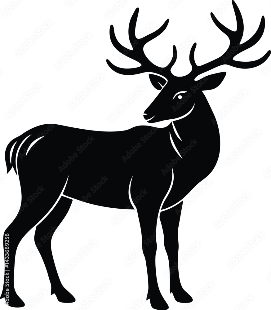 Fototapeta premium deer vector illustration