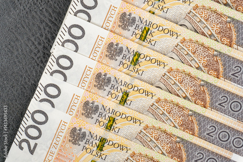 Obraz na płótnie Polish banknotes w salonie
