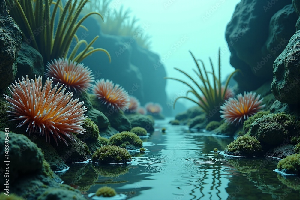 Obraz premium Tidal Pool Ecosystem