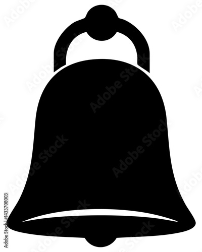 Bell silhouette representing alertness and communication in various contexts