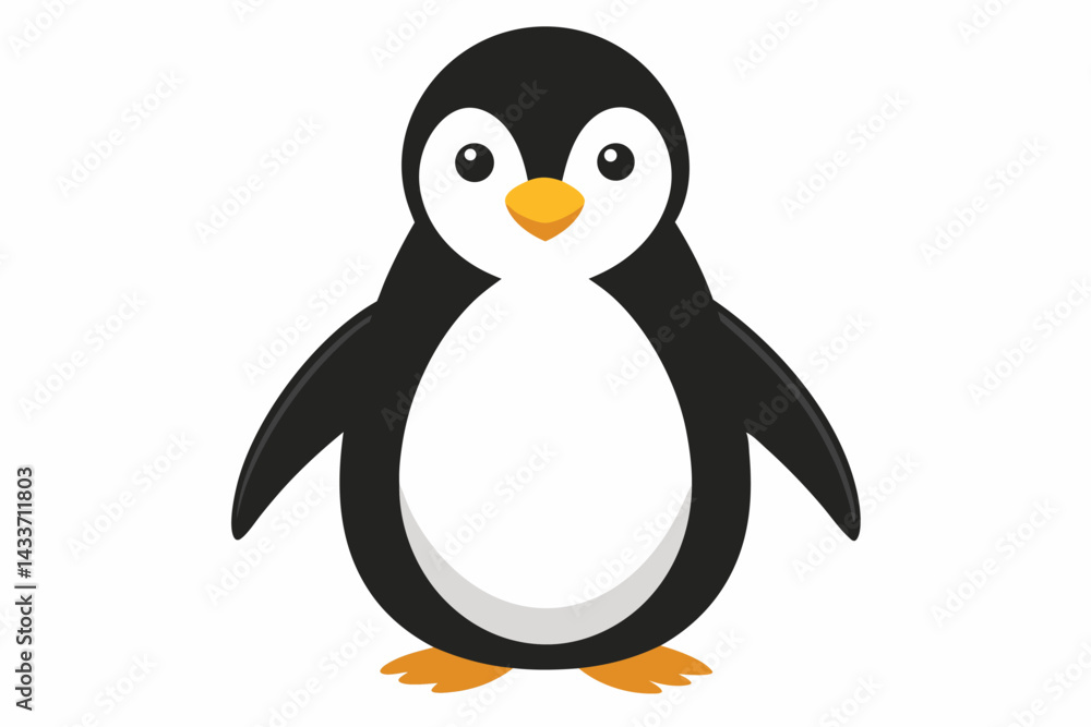 Fototapeta premium penguin on a white background.