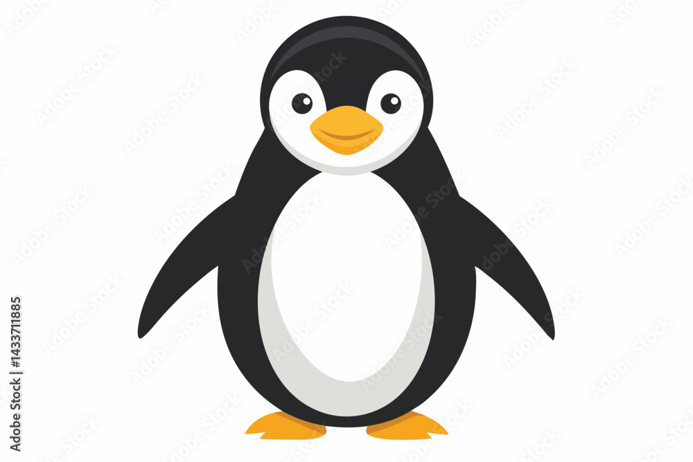 Fototapeta premium penguin on a white background.