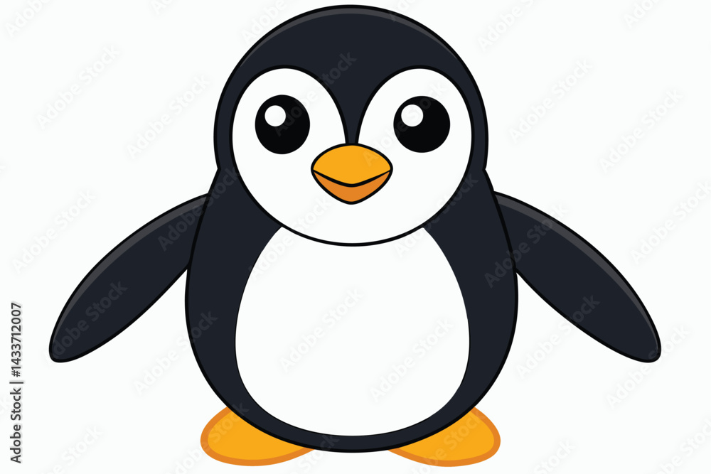 penguin on a white background. penguin on a white background.