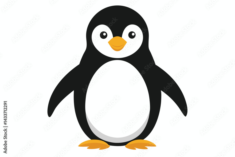 Fototapeta premium penguin on a white background.
