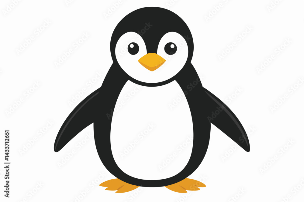 Fototapeta premium penguin on a white background.