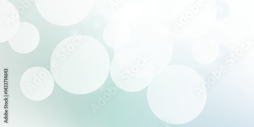 Beautiful blue soap bubbles float as background. Dreamy soft focus wallpaper backdrop. Light blue diffuse glowing floating holiday circle dots pattern. 3d rendering.