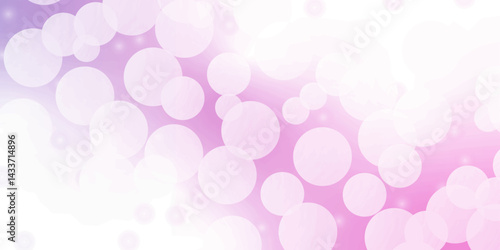 Beautiful pink soap bubbles float as background. Dreamy soft focus wallpaper backdrop. Light pink diffuse glowing floating holiday circle dots pattern. 3d rendering.