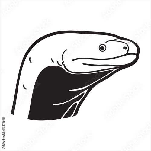 Shocking Predator: Electric Eel Underwater Close-Up