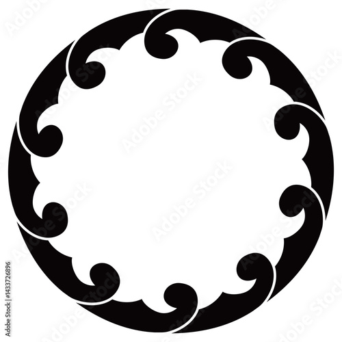 家紋です。浪輪といいます。