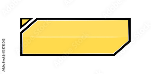 Futuristic lower third interface illustration. Video overlay element.