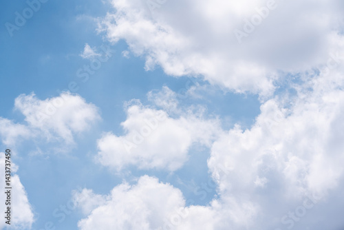 Sky Blue,Cloud Background,white clouds floating on blue sky in beautiful morning..