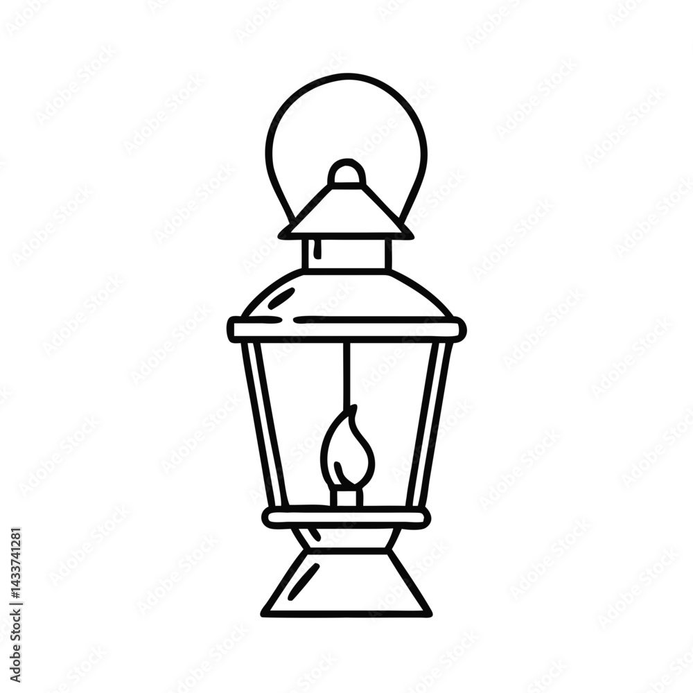 Lantern with handle icon Lantern with handle icon