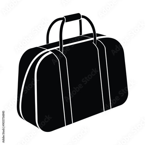 travel suitcase isolated on white