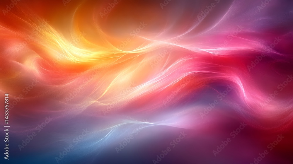 Obraz premium Abstract Colorful Light Waves. (2)