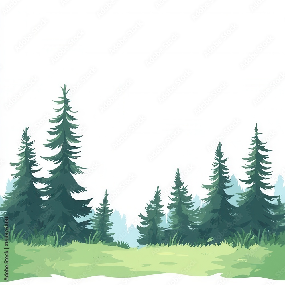 Obraz premium fir tree branches