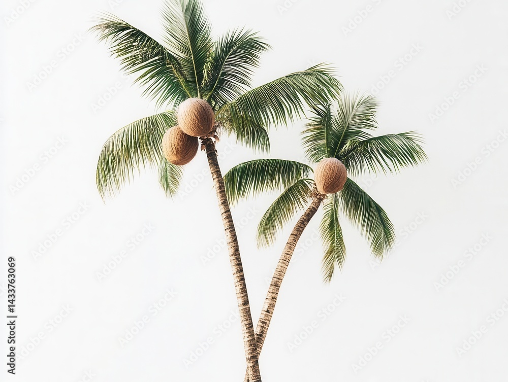 Fototapeta premium palm tree in the sun