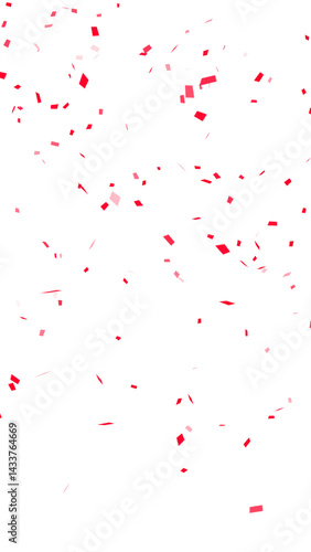Wallpaper Mural red and white confetti rain isolated on transparent background ,png black friday big sale shopping vertical social media design element Torontodigital.ca