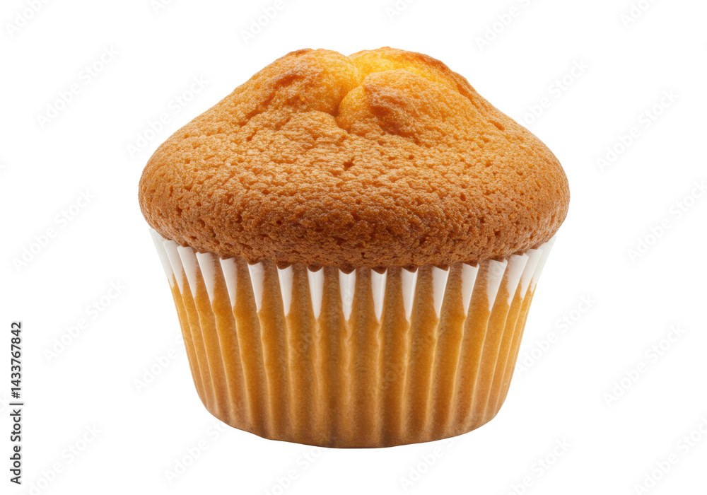 Delicious muffin in paper cup isolated on transparent background Delicious muffin in paper cup isolated on transparent background