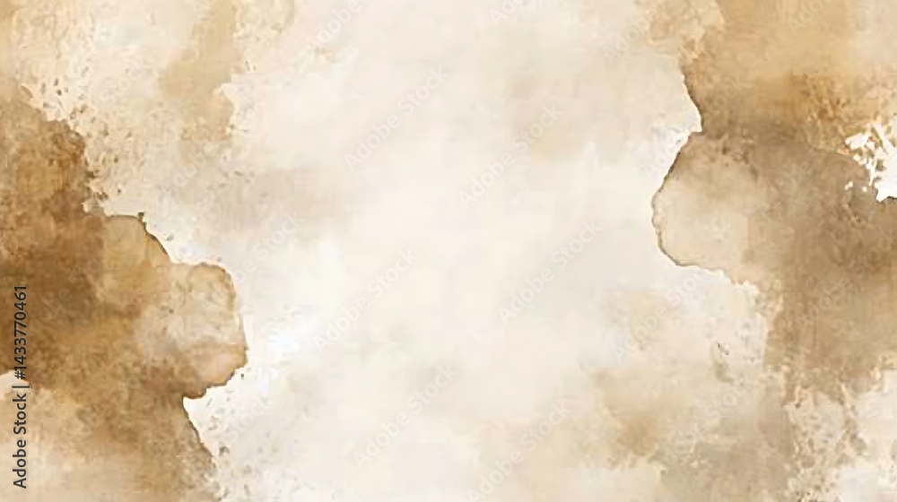 Fototapeta premium Brown Watercolor Texture Background.