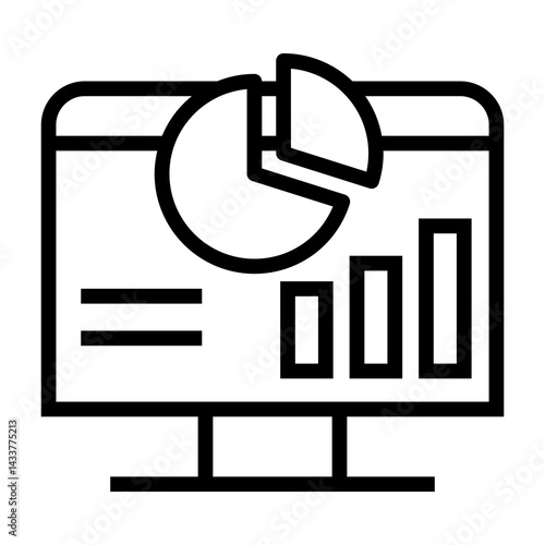 analytic  vector icon