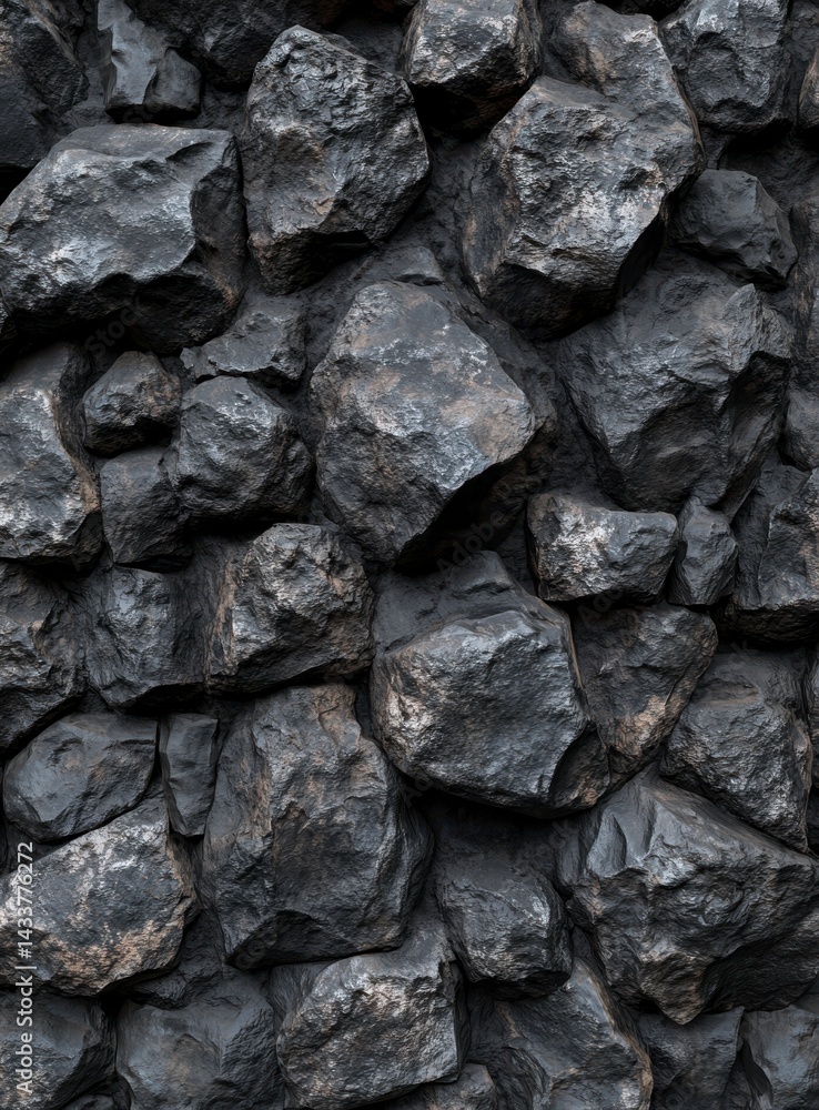 Dark Gray Stone Wall Texture Close Up Dark Gray Stone Wall Texture Close Up