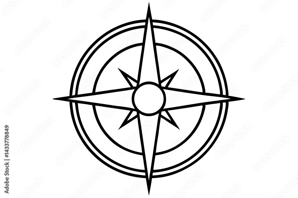 Minimalist Compass Line Art – Perfect for Navigation, Travel, and Exploration Designs
Minimalist Compass Line Art – Perfect for Navigation, Travel, and Exploration Designs