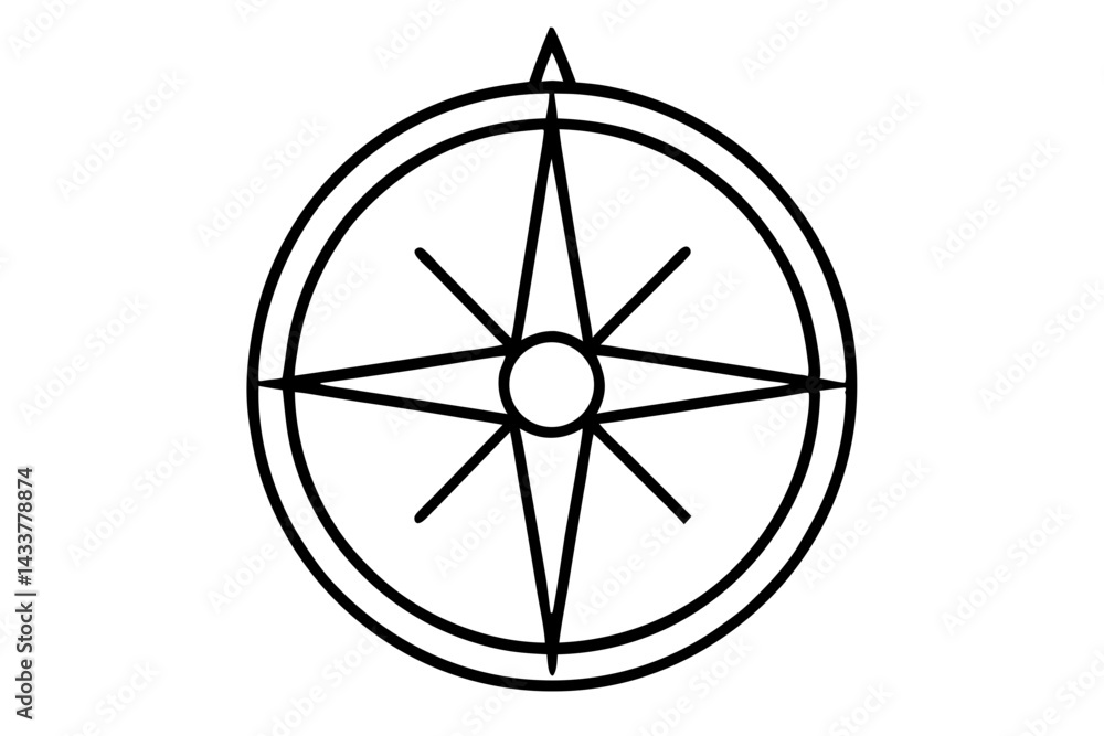 Minimalist Compass Line Art – Perfect for Navigation, Travel, and Exploration Designs
Minimalist Compass Line Art – Perfect for Navigation, Travel, and Exploration Designs