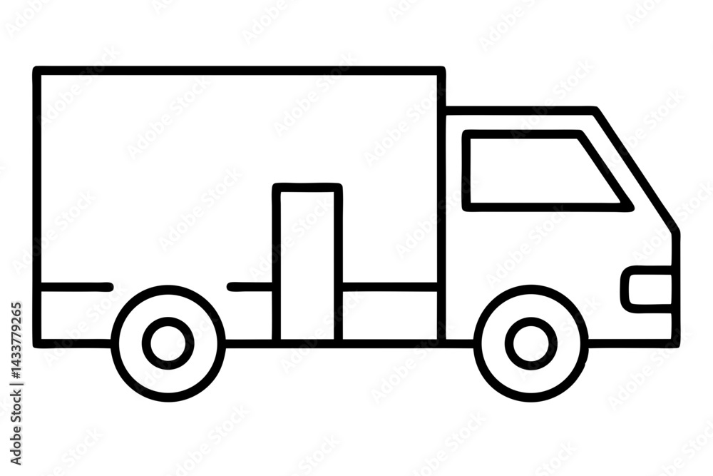 Minimalist Delivery Truck Line Art – Perfect for Logistics and Shipping Designs
Minimalist Delivery Truck Line Art – Perfect for Logistics and Shipping Designs