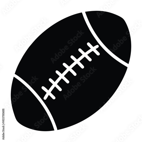 american football isolated on white