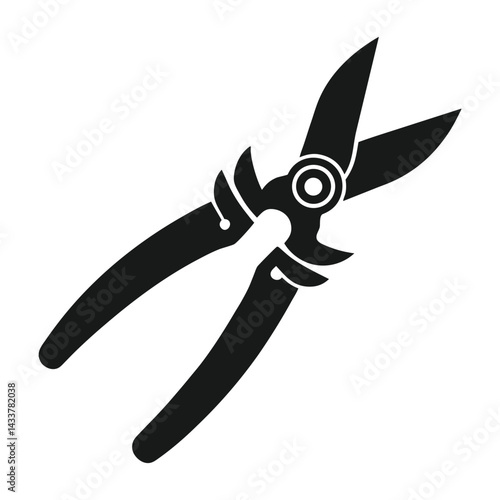 garden scissors isolated on white background