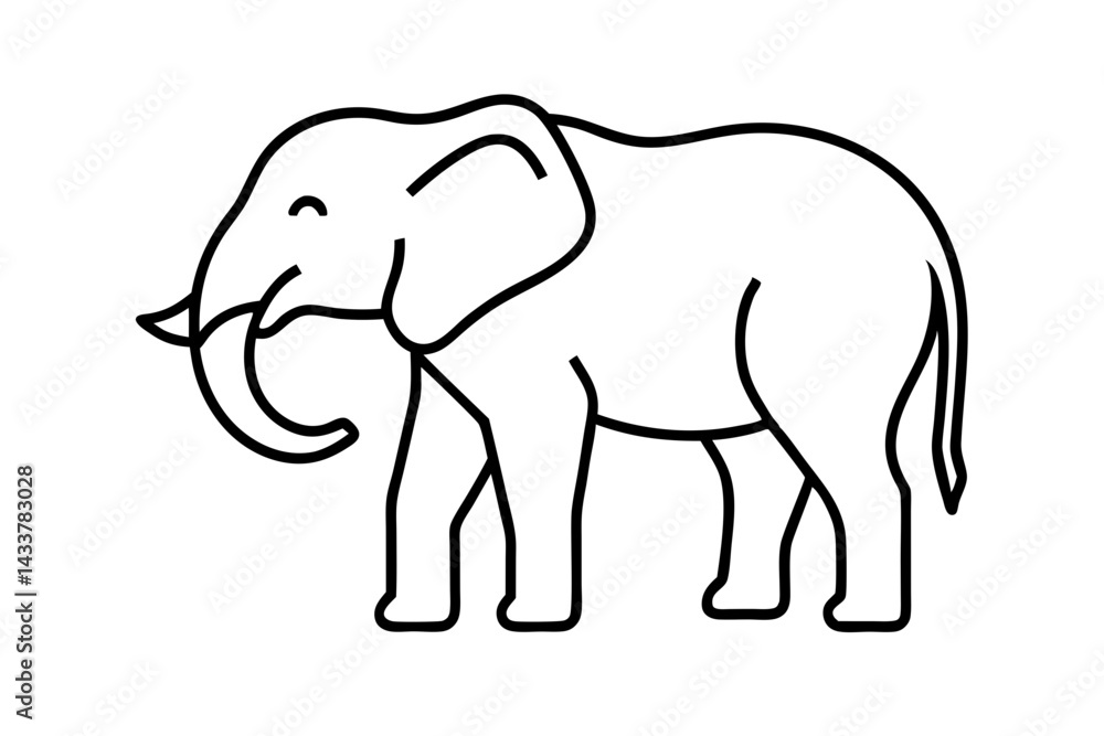 Minimalist Elephant Line Art – Ideal for Wildlife and Nature-Themed Projects
Minimalist Elephant Line Art – Ideal for Wildlife and Nature-Themed Projects